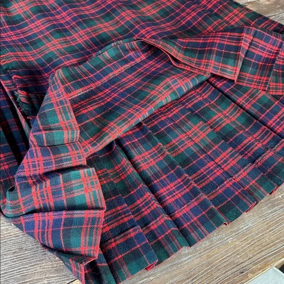 The Scotch House vintage tartan plaid kilt long maxi skirt EVC small - Picture 10 of 10